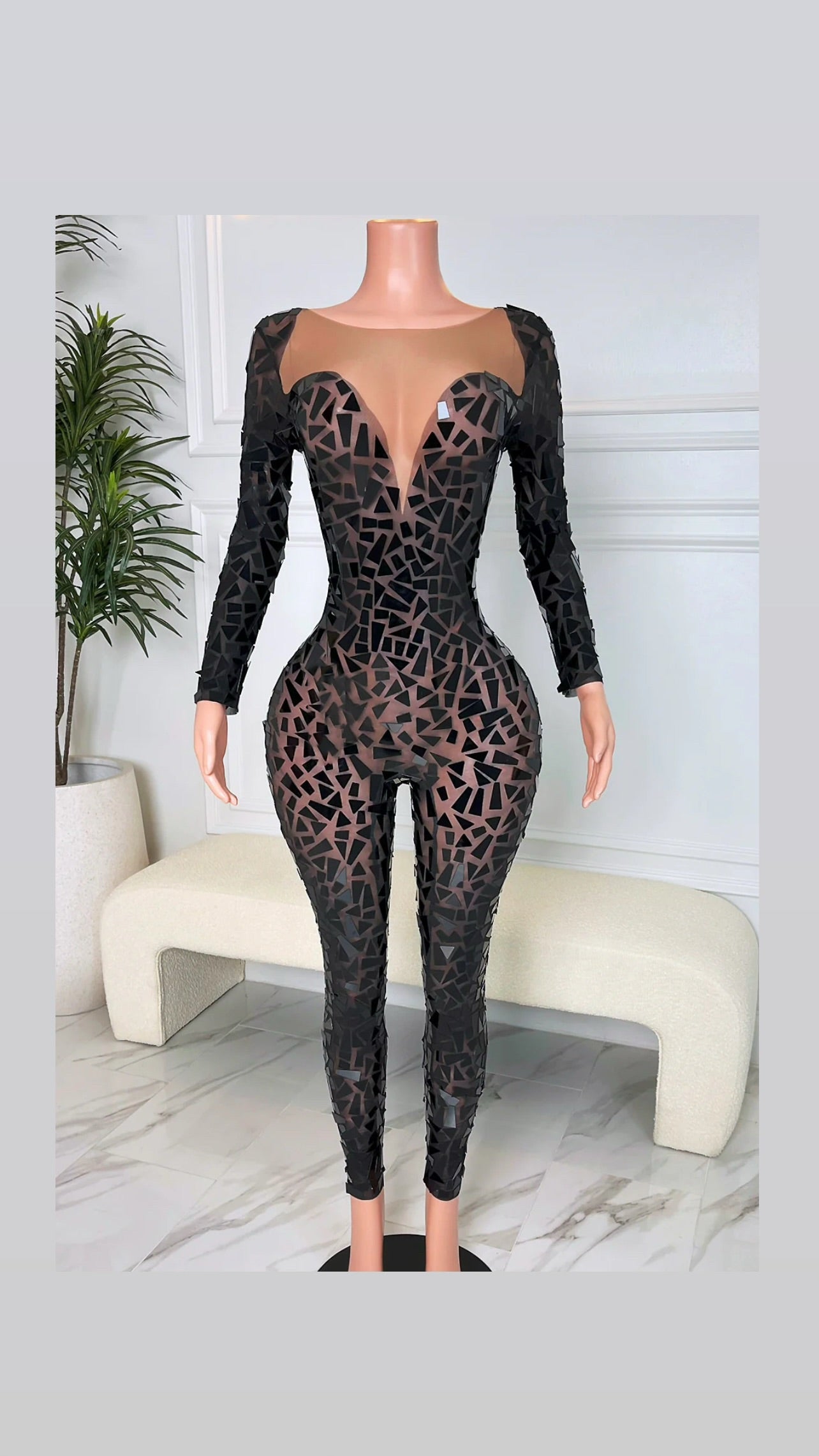 Baracutti darkess mirrored jumpsuit