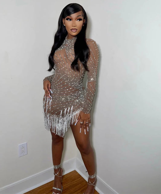 Meeshe peris beaded dress