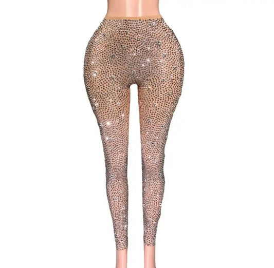 Isis diamond stud leggings