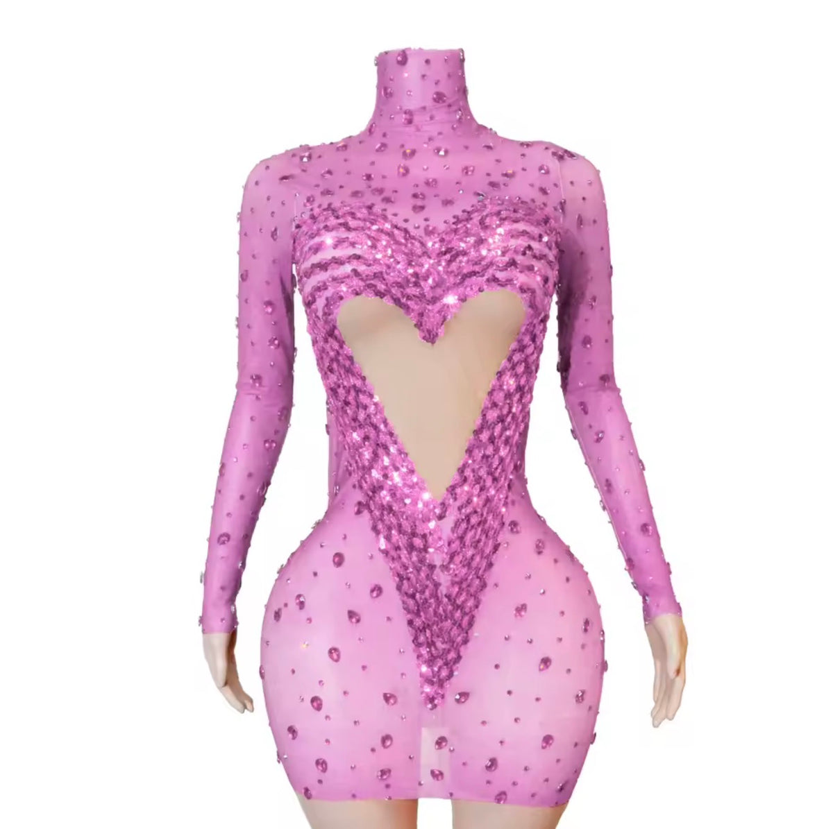 Heartfull ruby gems mini dress