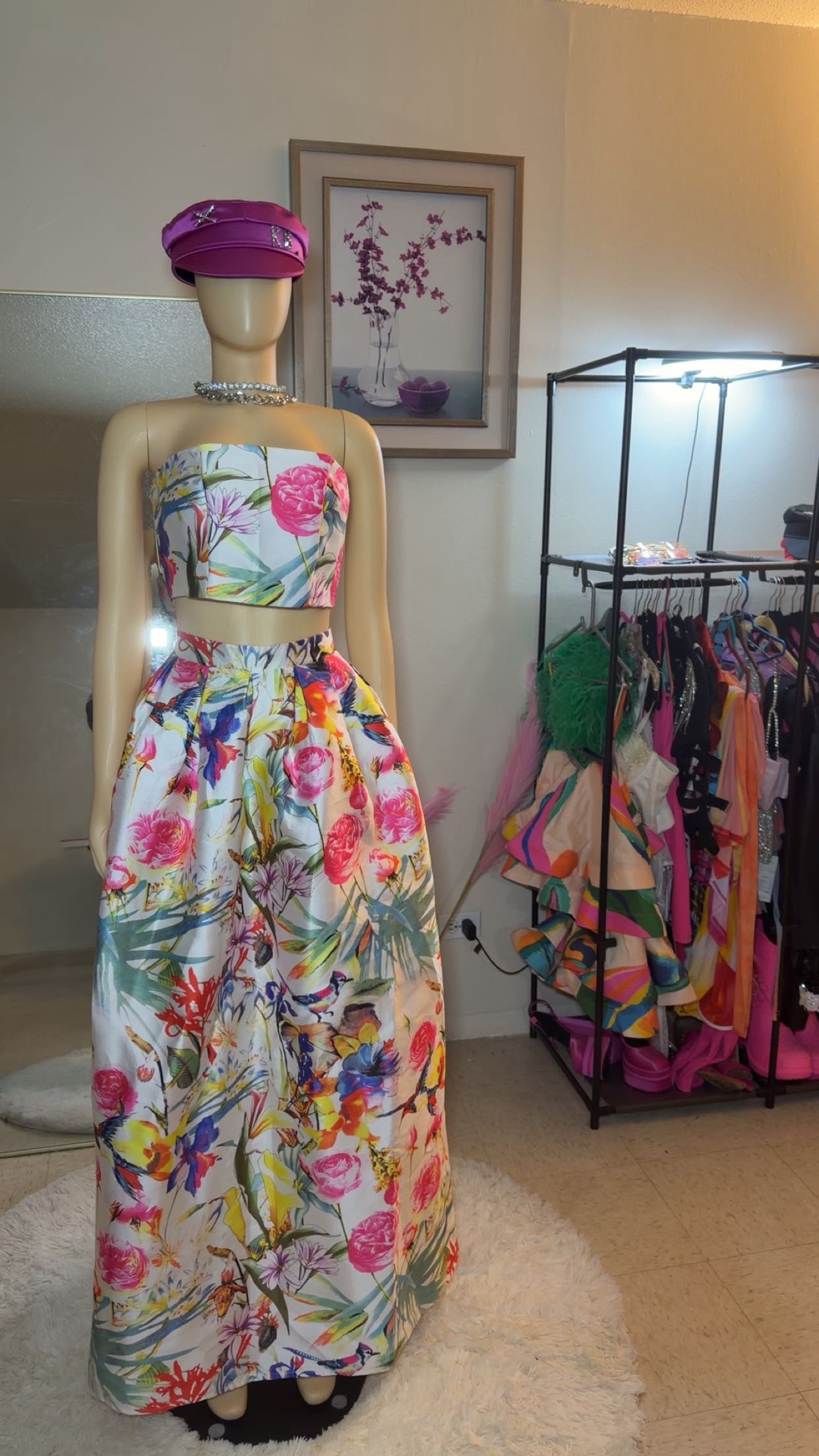 Karmoni floral garden long skirt set