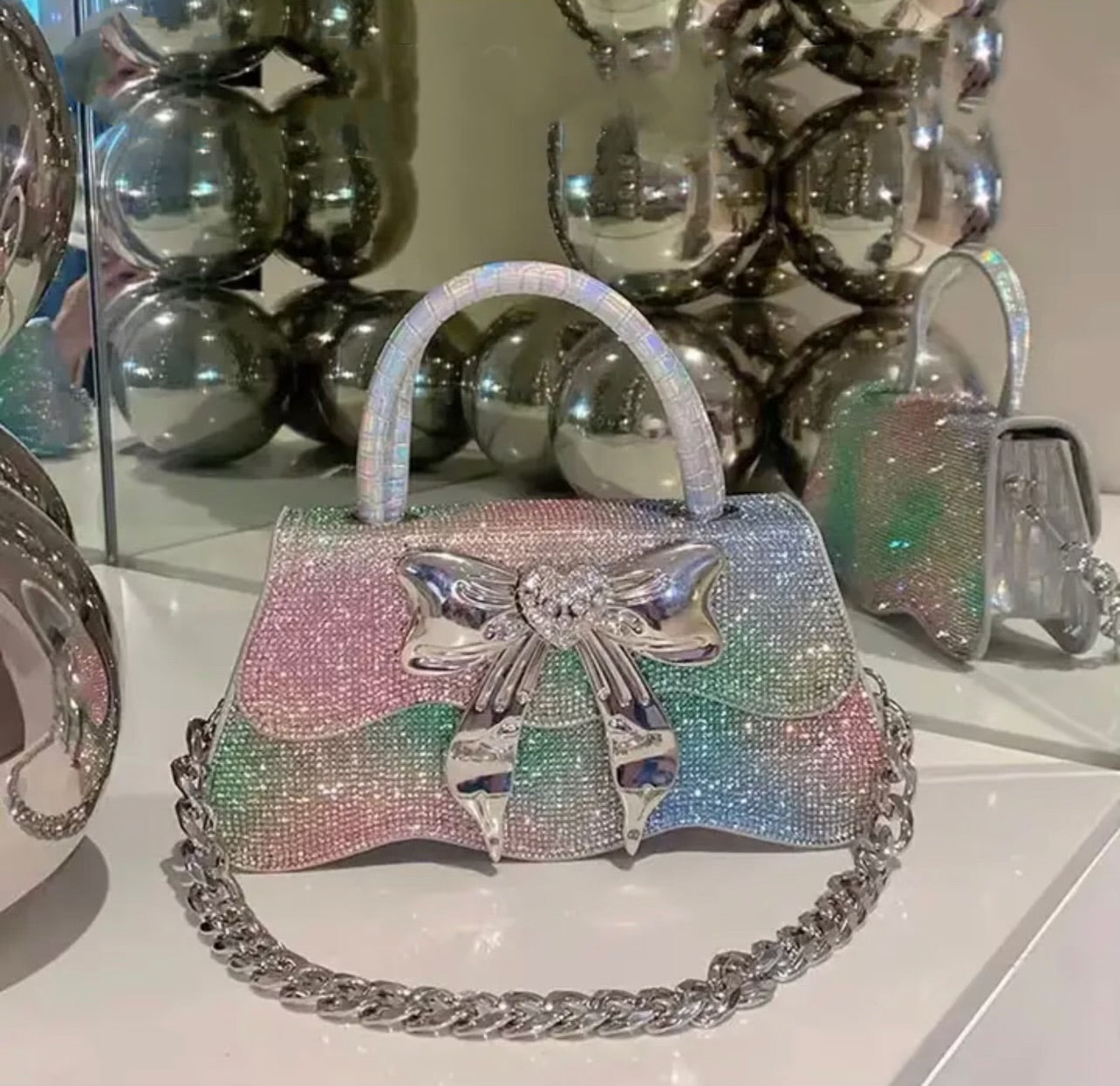 Bowie rhinestone purse