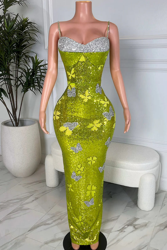 Encori shimmer long dress