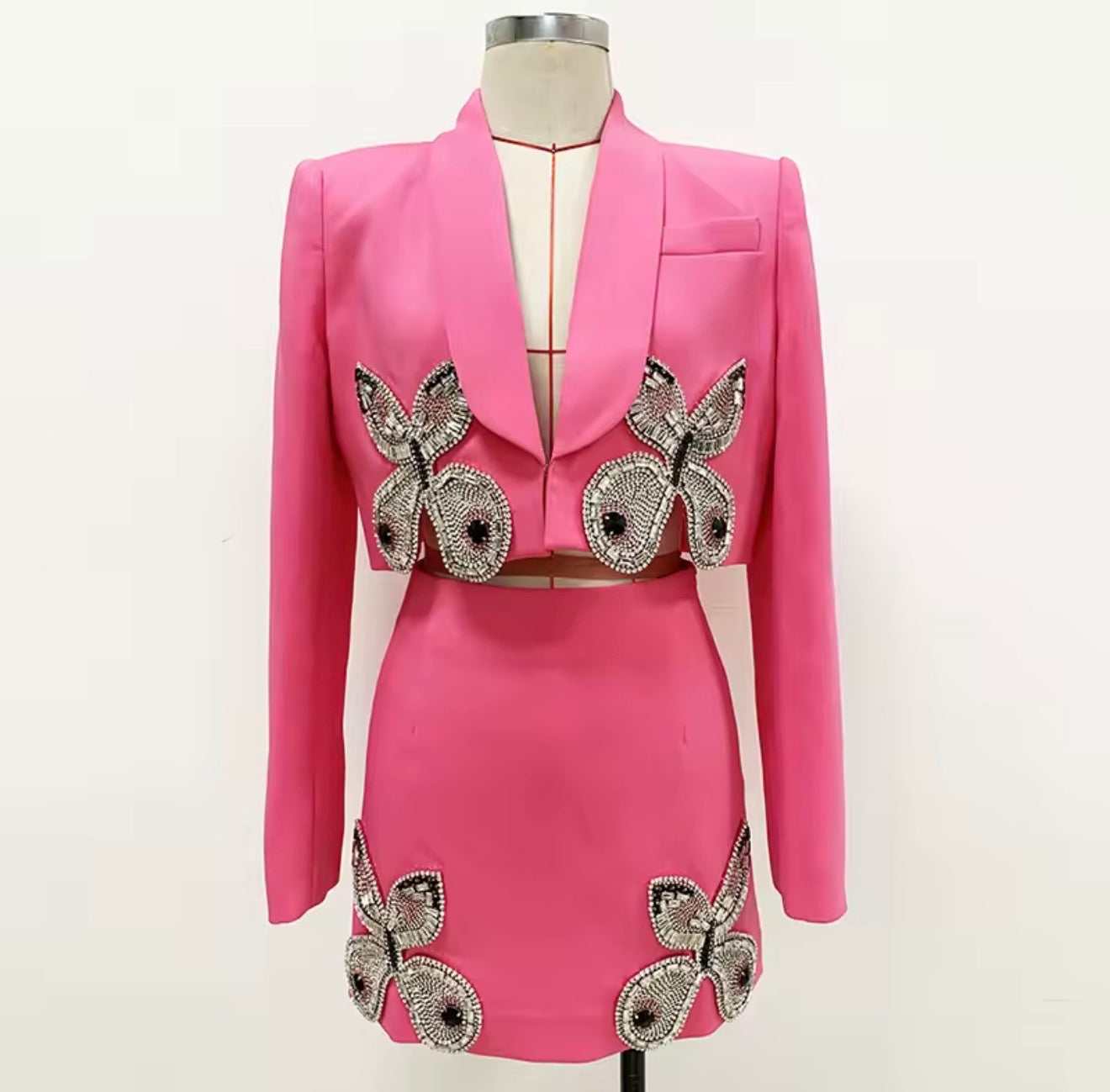 Doubled diamond butterfly suit
