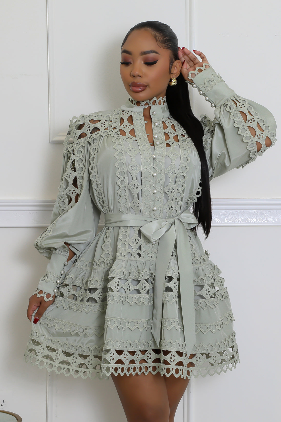 Krisstin matrimony peplum dress