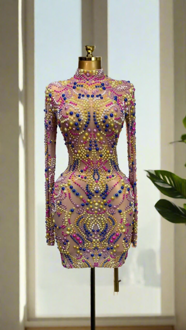 Partinni mix-cake prototype sheer dress