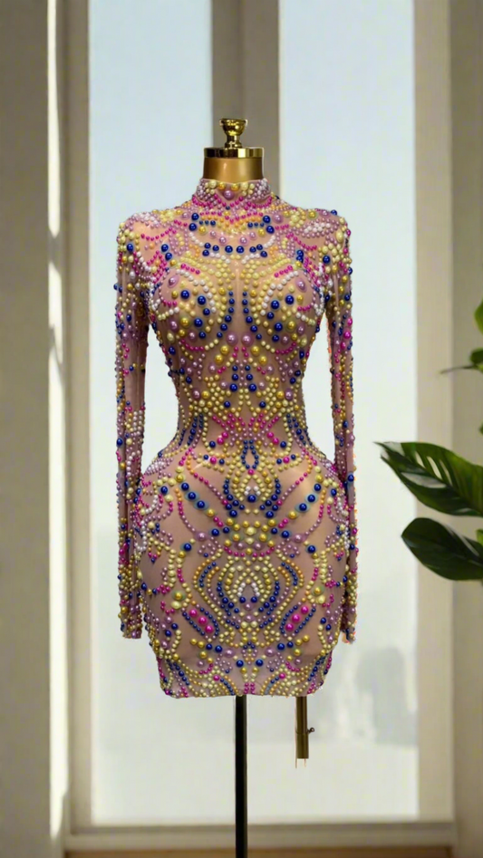 Partinni mix-cake prototype sheer dress