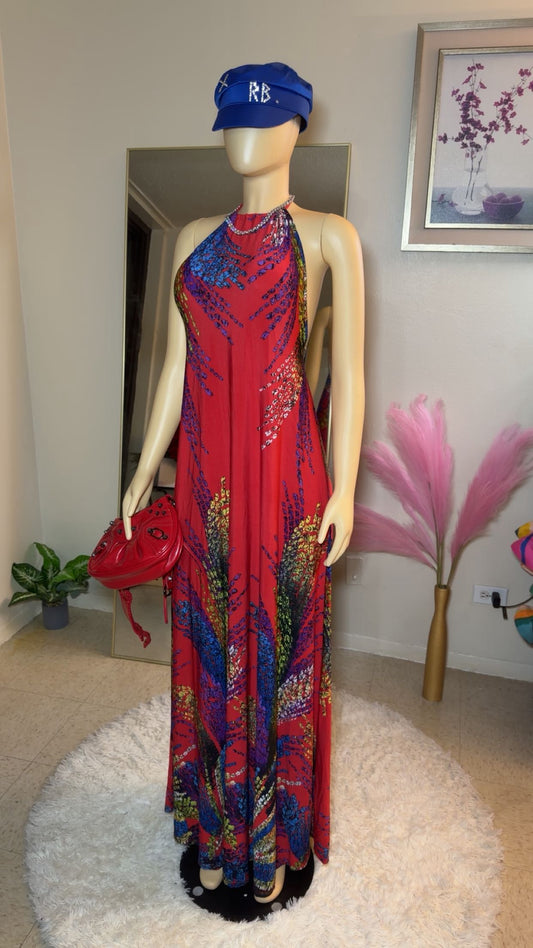 Periwinkle withers maxi dress