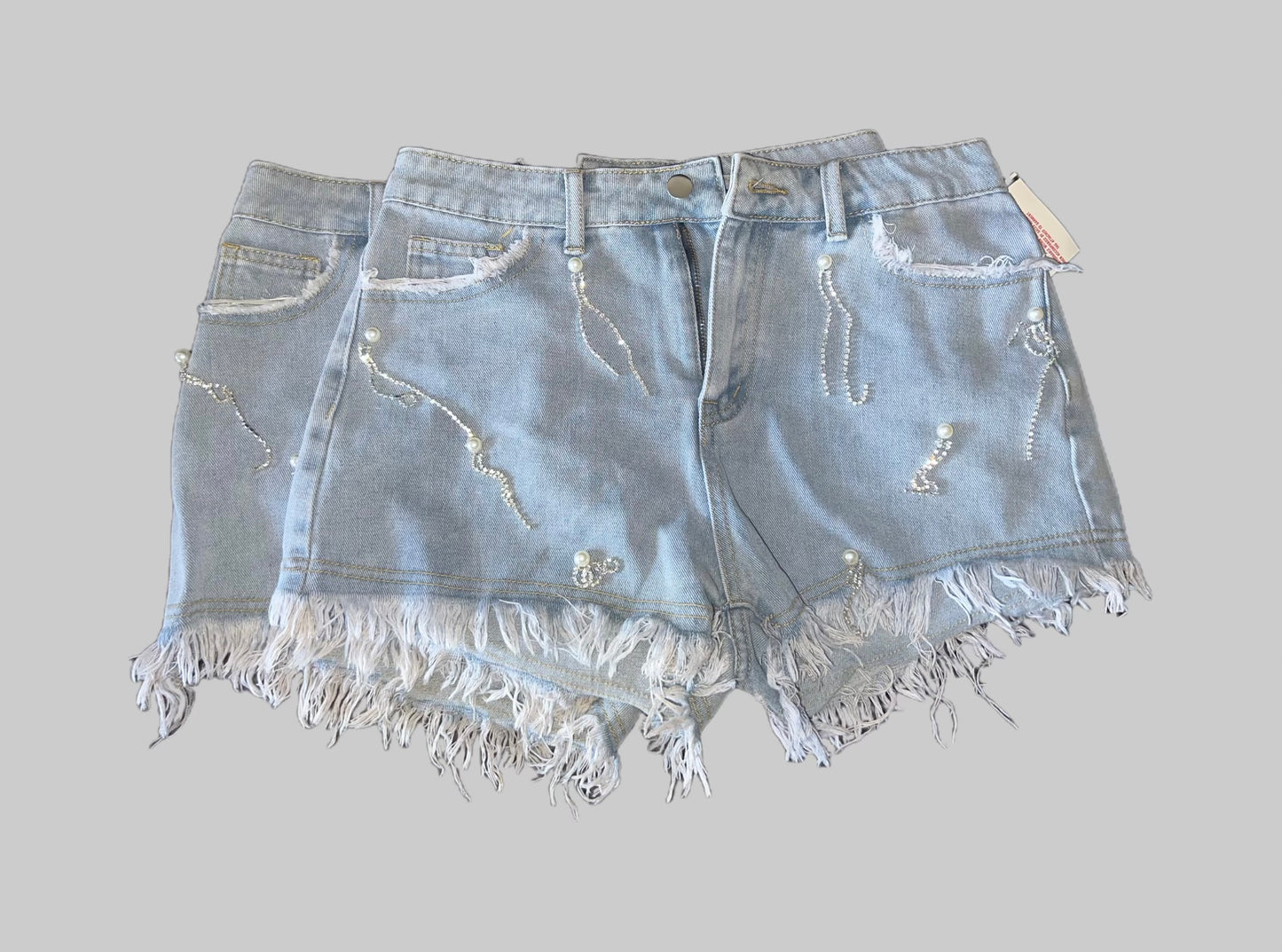 Perrl jewl denim shorts – Rithz Styles