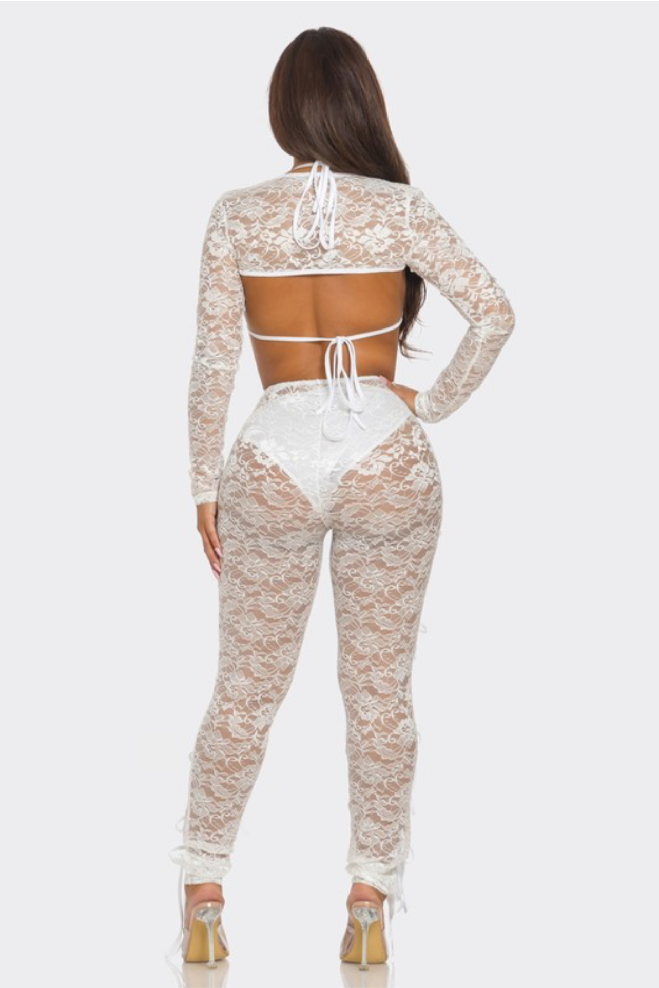 Halli cutout lace leggings set