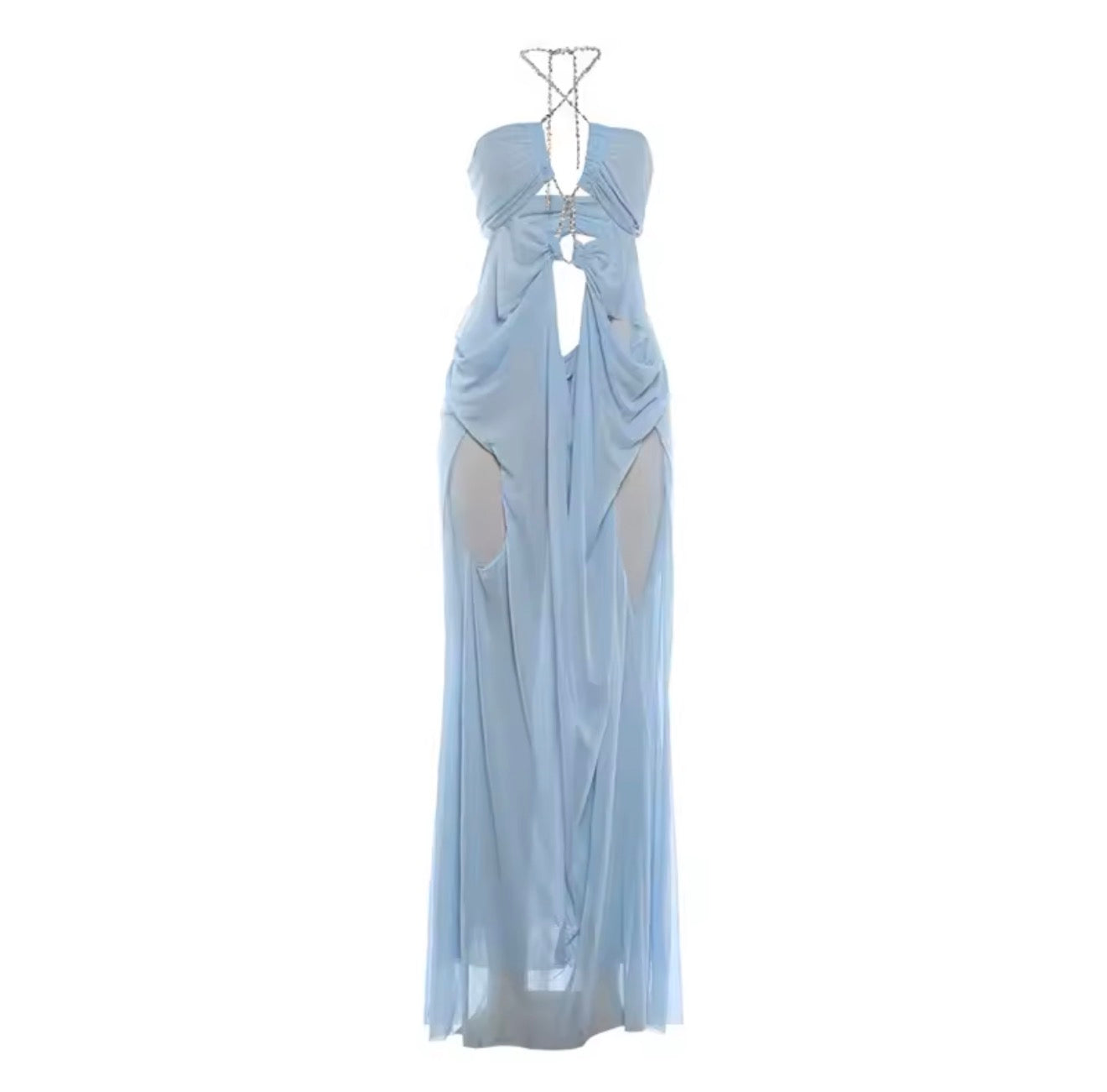 Kira knight veil layered long dress