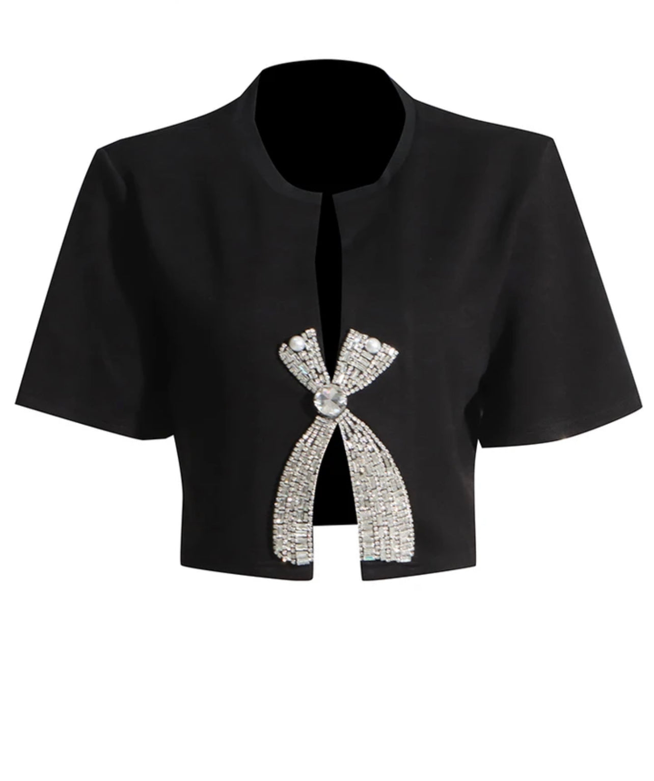 Pokkin diamond bow shirt