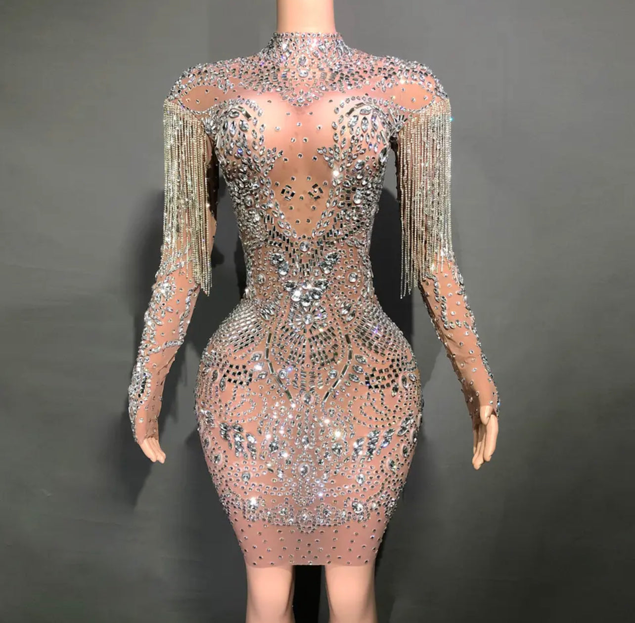 Crystai M rhinestone dress