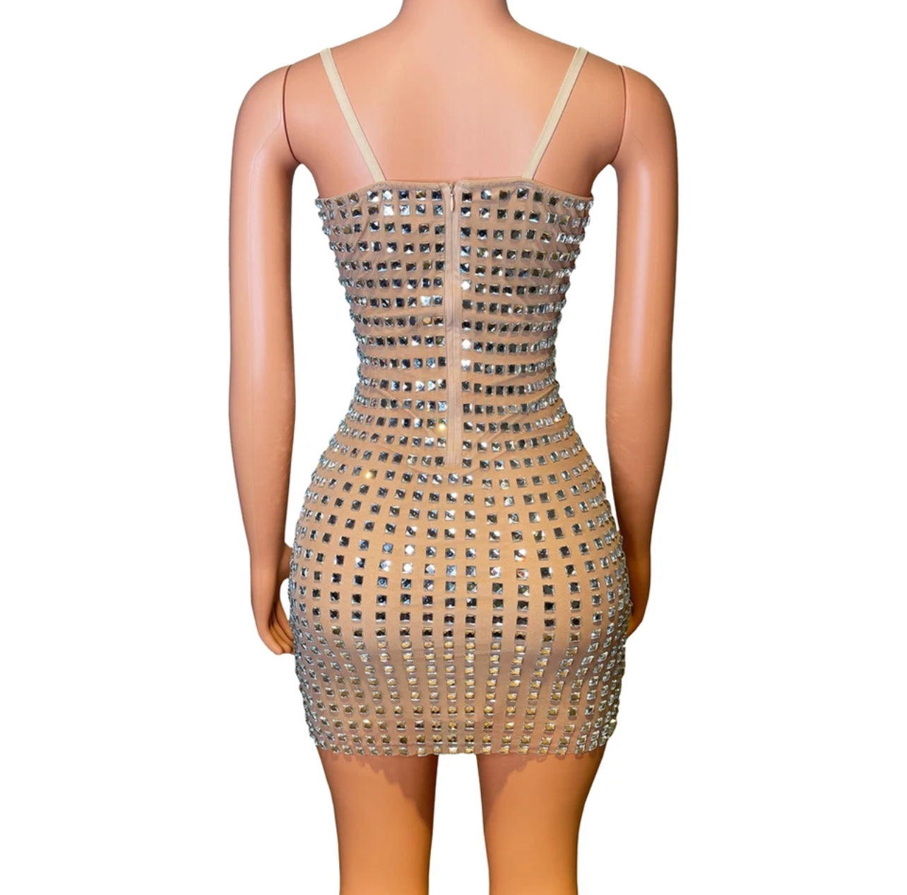 Cardi studded mini dress