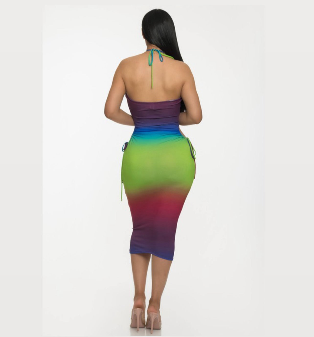 Fuisi ombré mixed dress