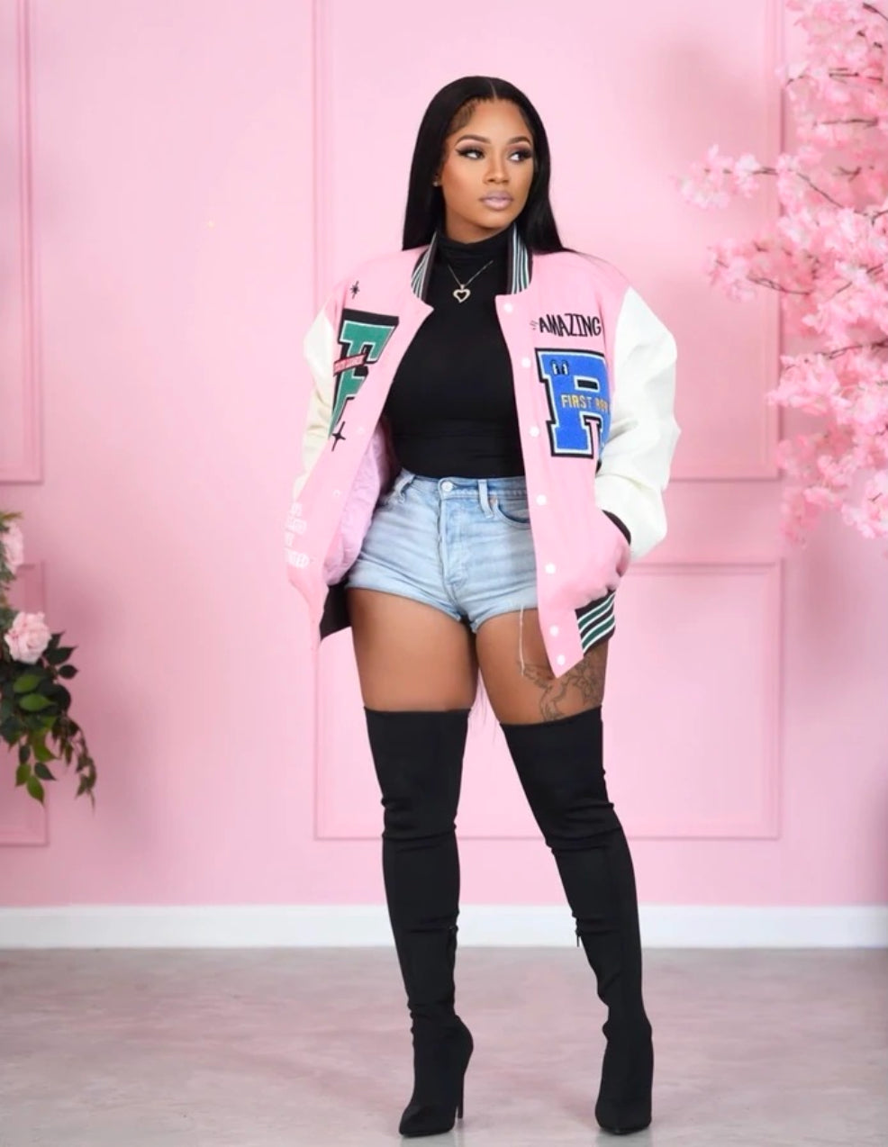 First row varsity jacket