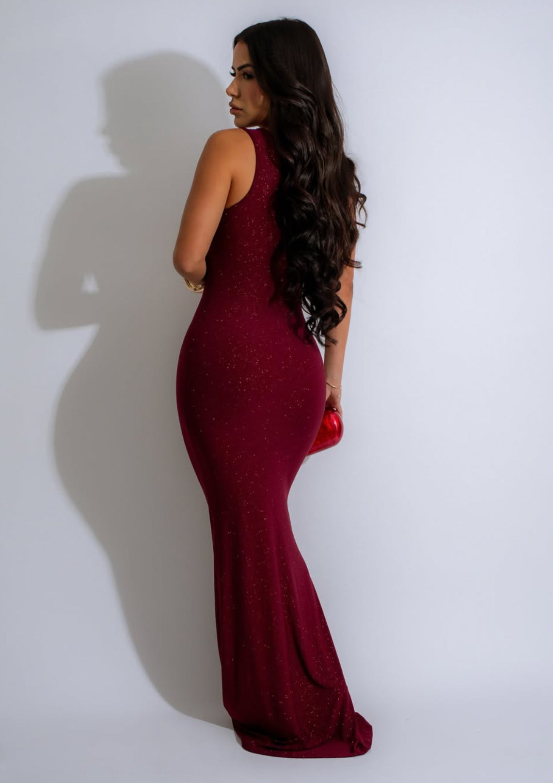 Nuhinni gleam sculpted gown