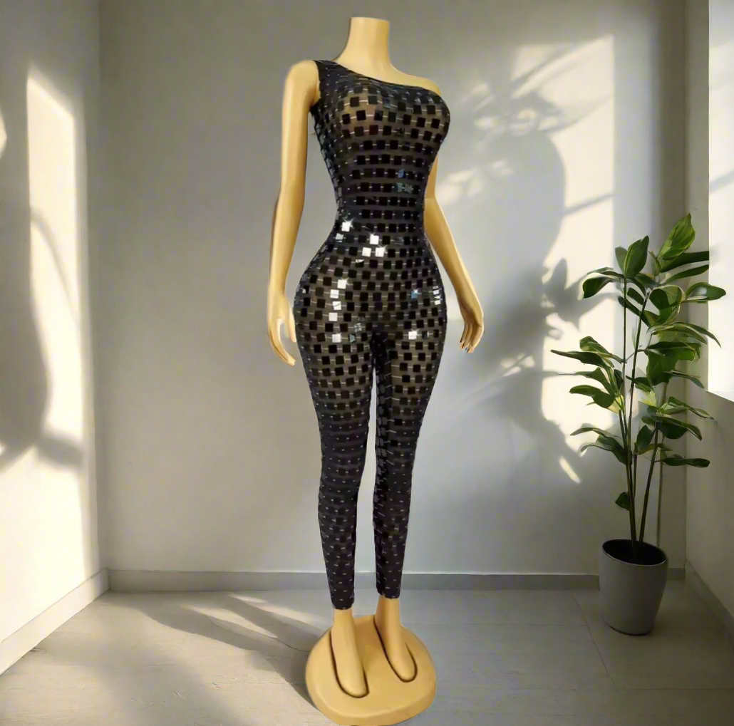 Leprada squarlette one-shoulder jumpsuit