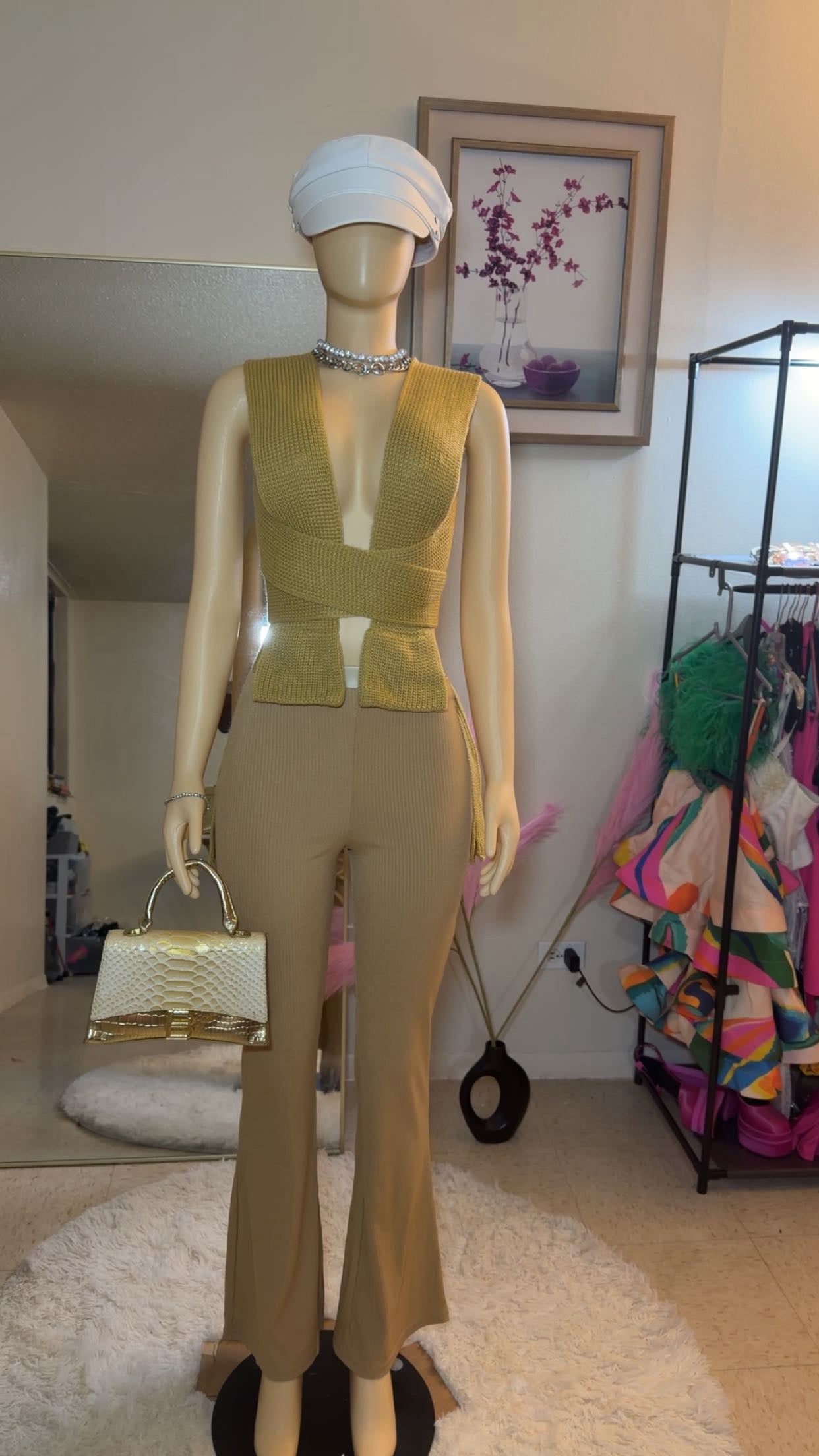 Nenni flare rib pants