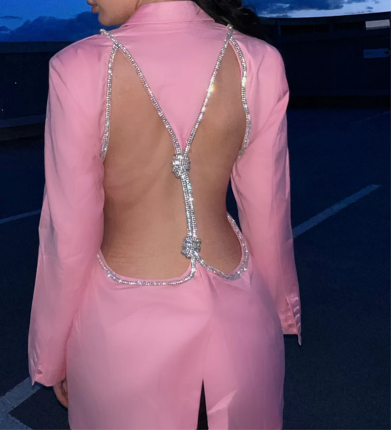 Nala crystal rope blazer