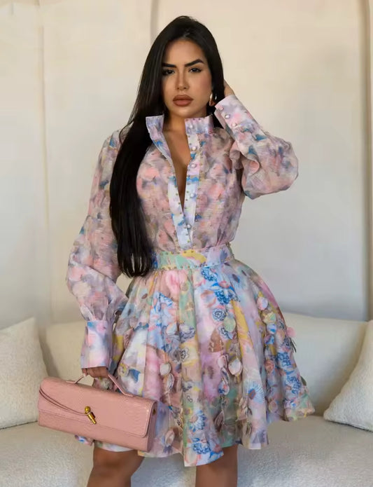 Fluerla peplum mini dress