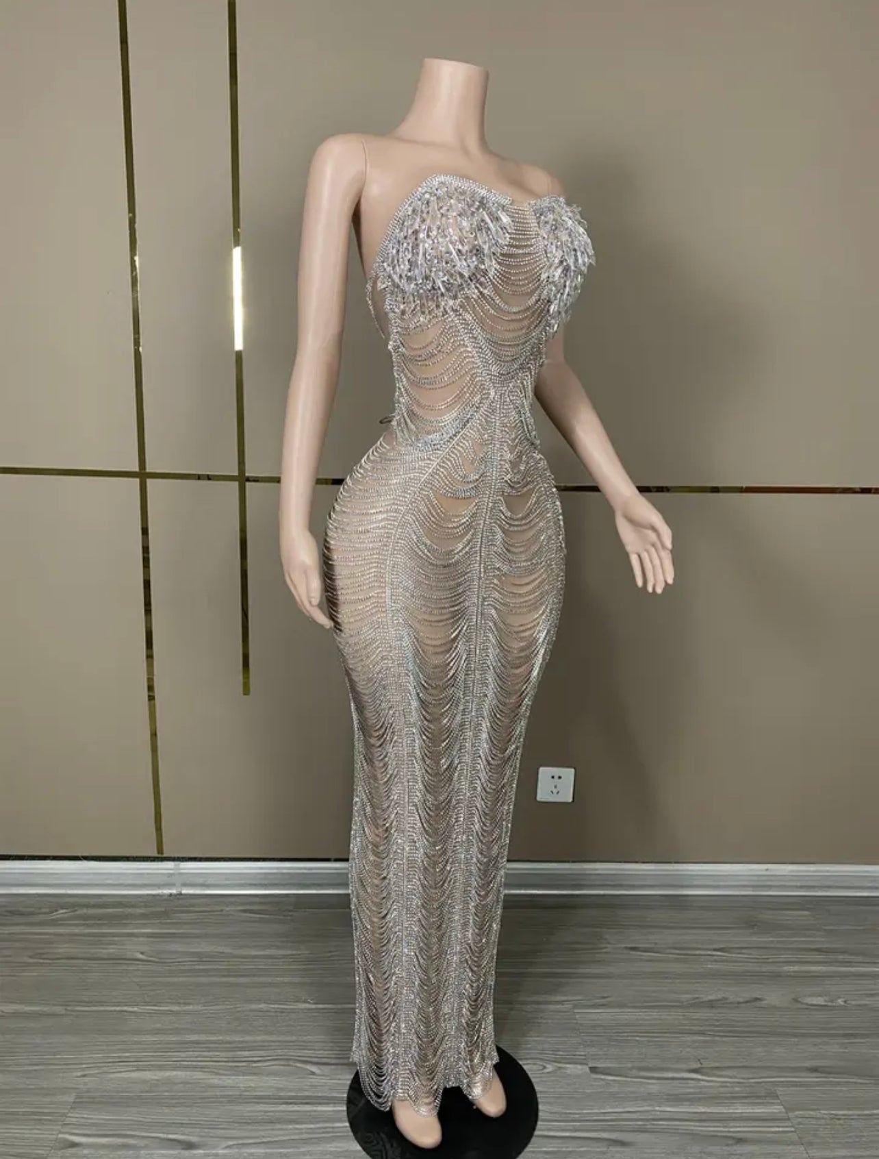 Siorinski jewl drip bombshell dress