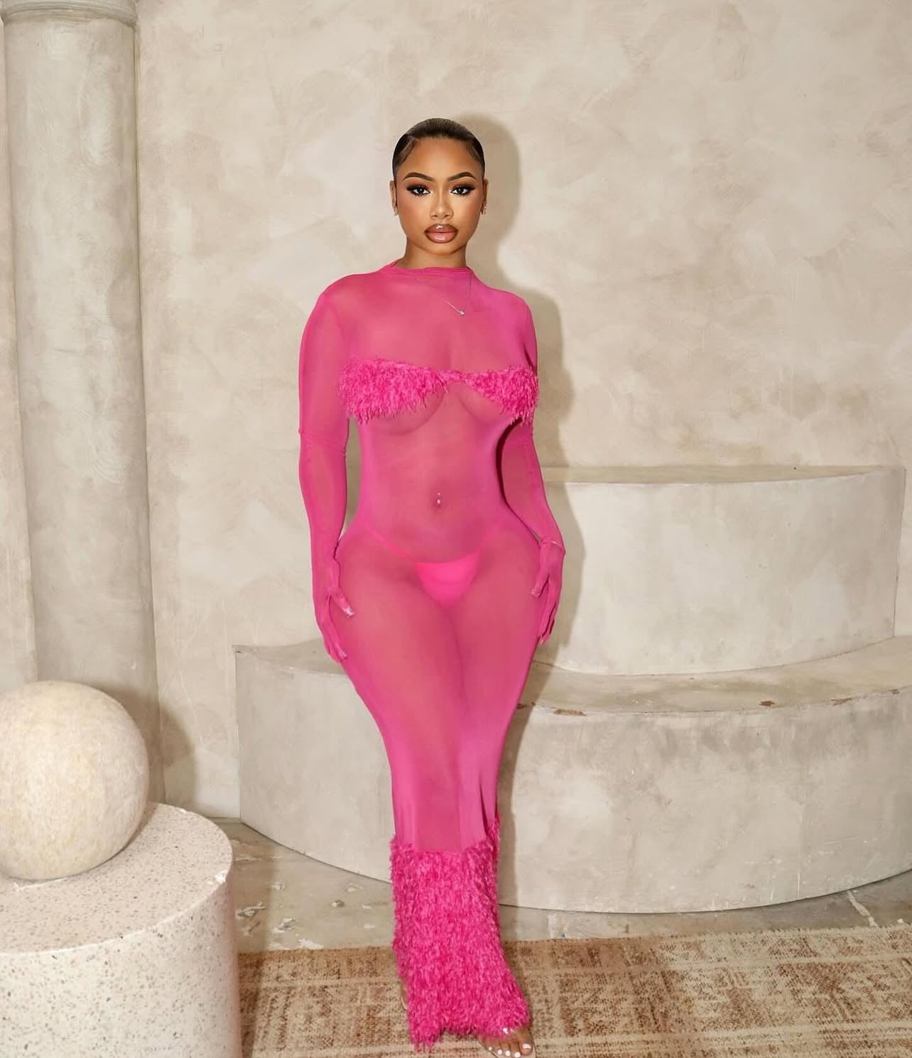 Dacori sheer coverup maxi dress