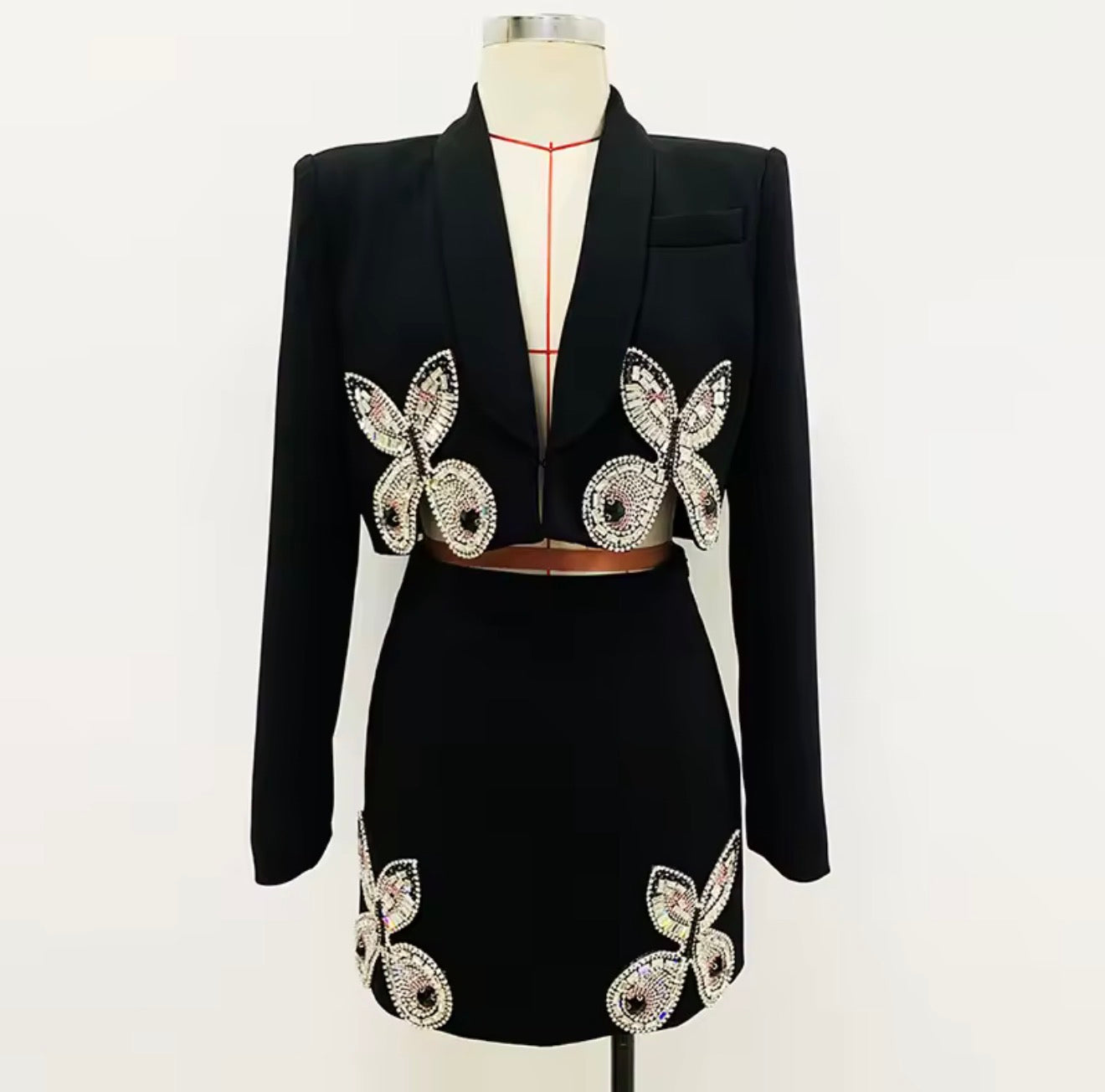 Doubled diamond butterfly suit
