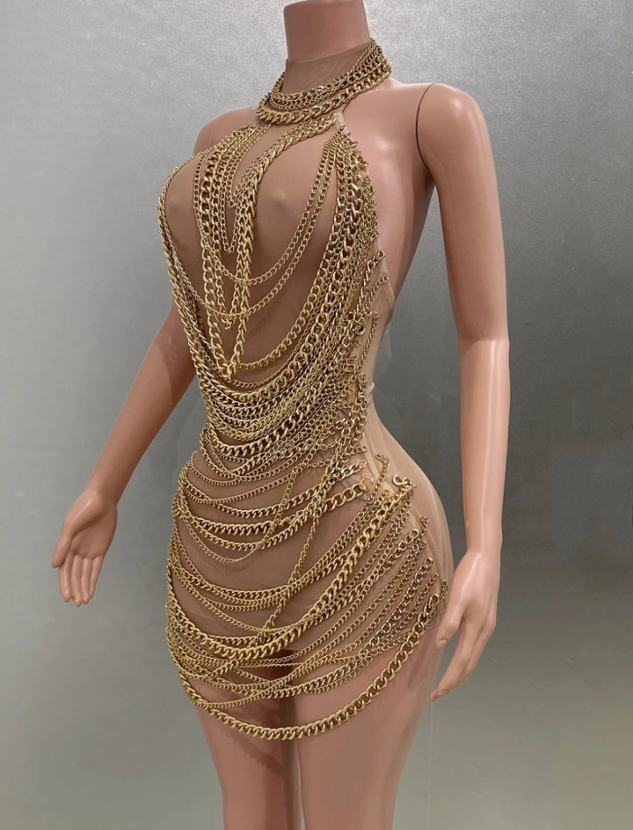 Chain reaction glam dress