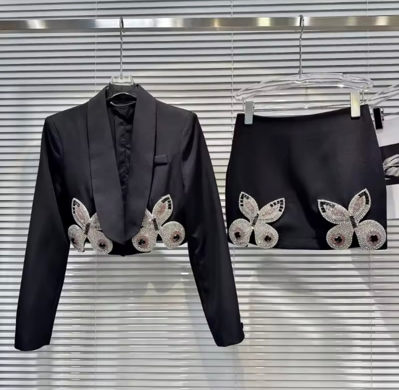 Doubled diamond butterfly suit