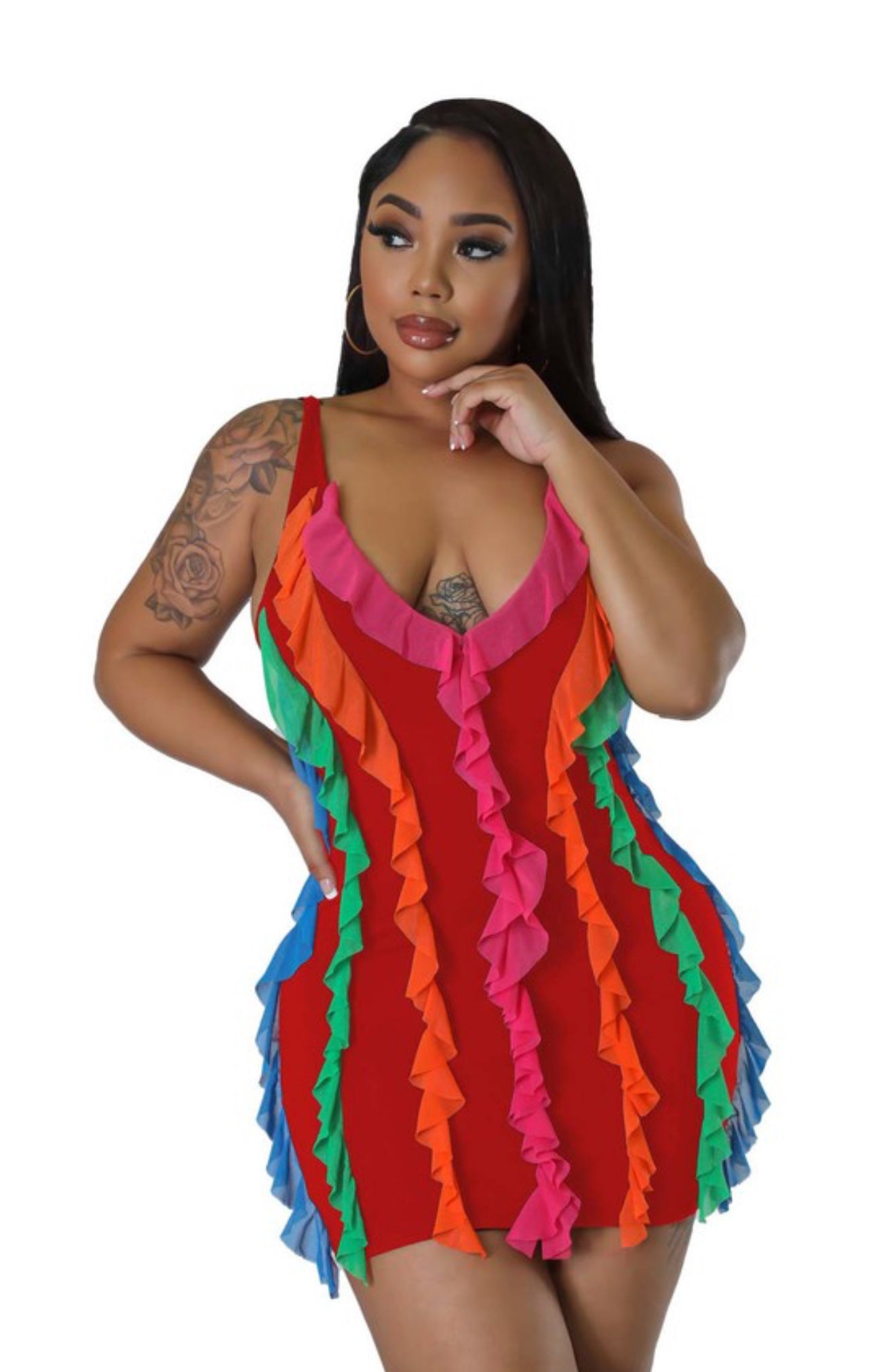 Rissle n frill mini dress