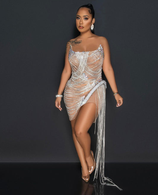 Riskinl X diamond glam dress