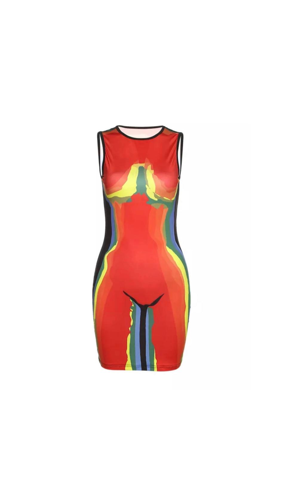 Naked Bod mini dress