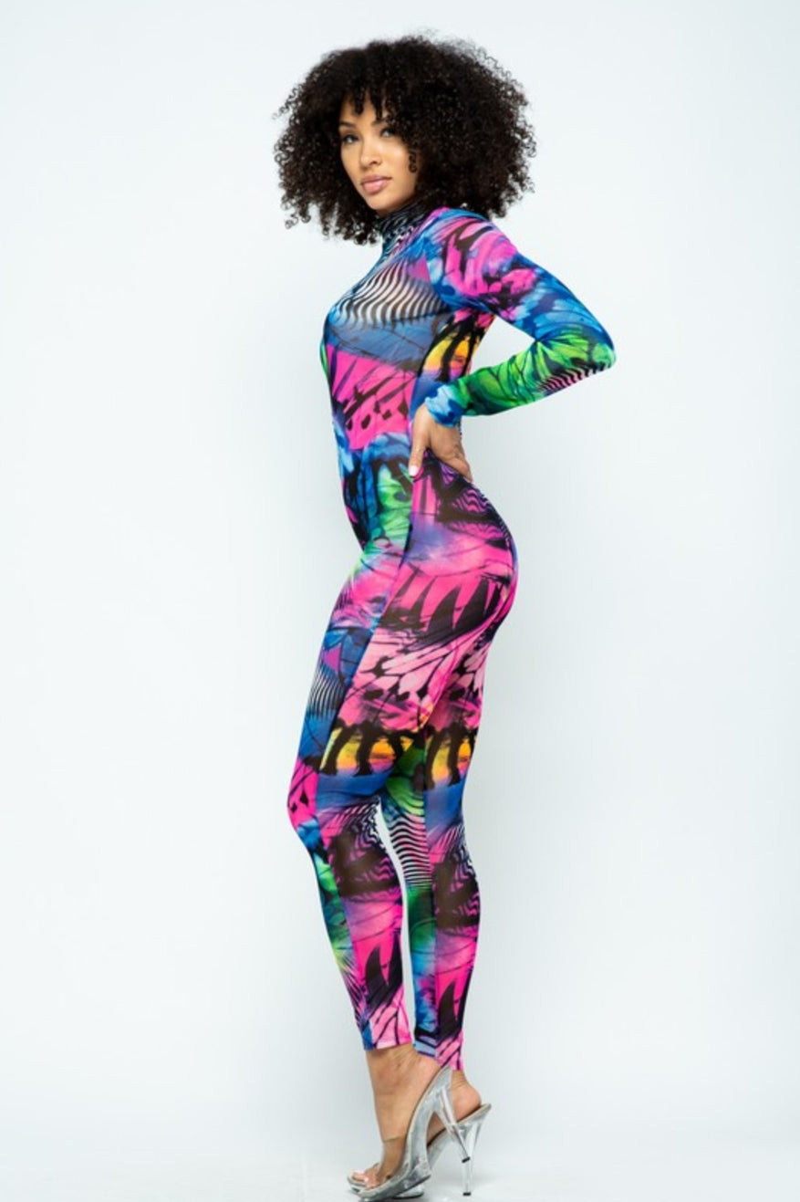 Abstracta paint strokes jumpsuit