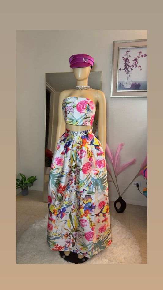 Karmoni floral garden long skirt set